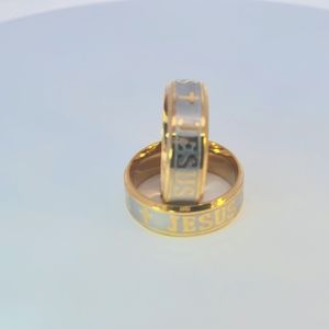 Jesus Christ Gold plated rings.
